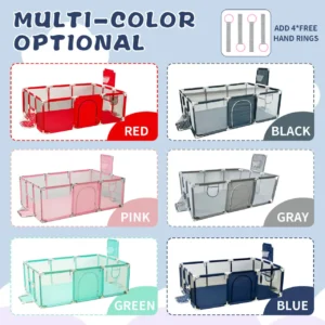 Baby Playpen with Basketball Hoop