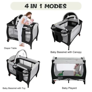 4-in-1 Portable Baby Play yard