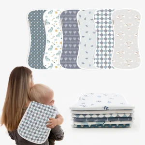 Baby Burp Cloth Set (6-Pack)