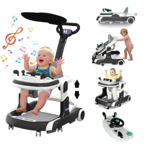 Multifunctional Baby Walker with Sunshade