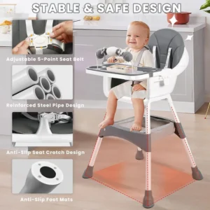 Foldable Baby High Chair